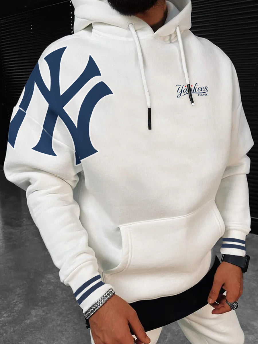 New York Yankees Fashion Men's Crewneck Hooded