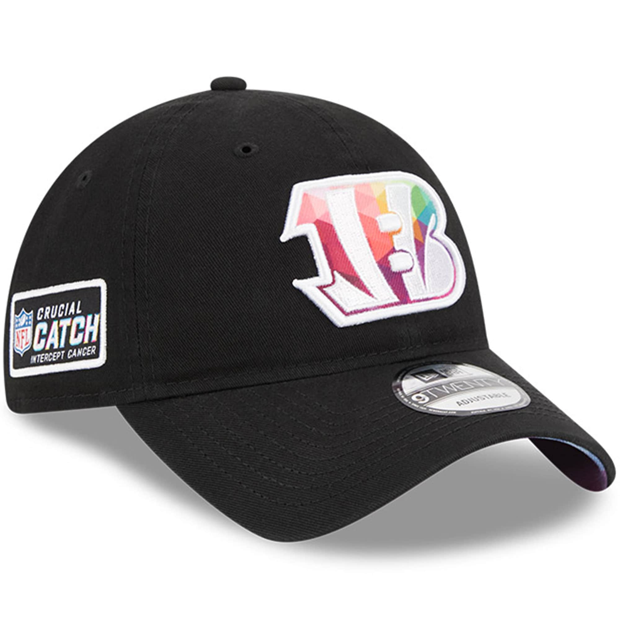 Cincinnati Bengals Men's   Black 2023  Crucial Catch 9TWENTY Adjustable Hat