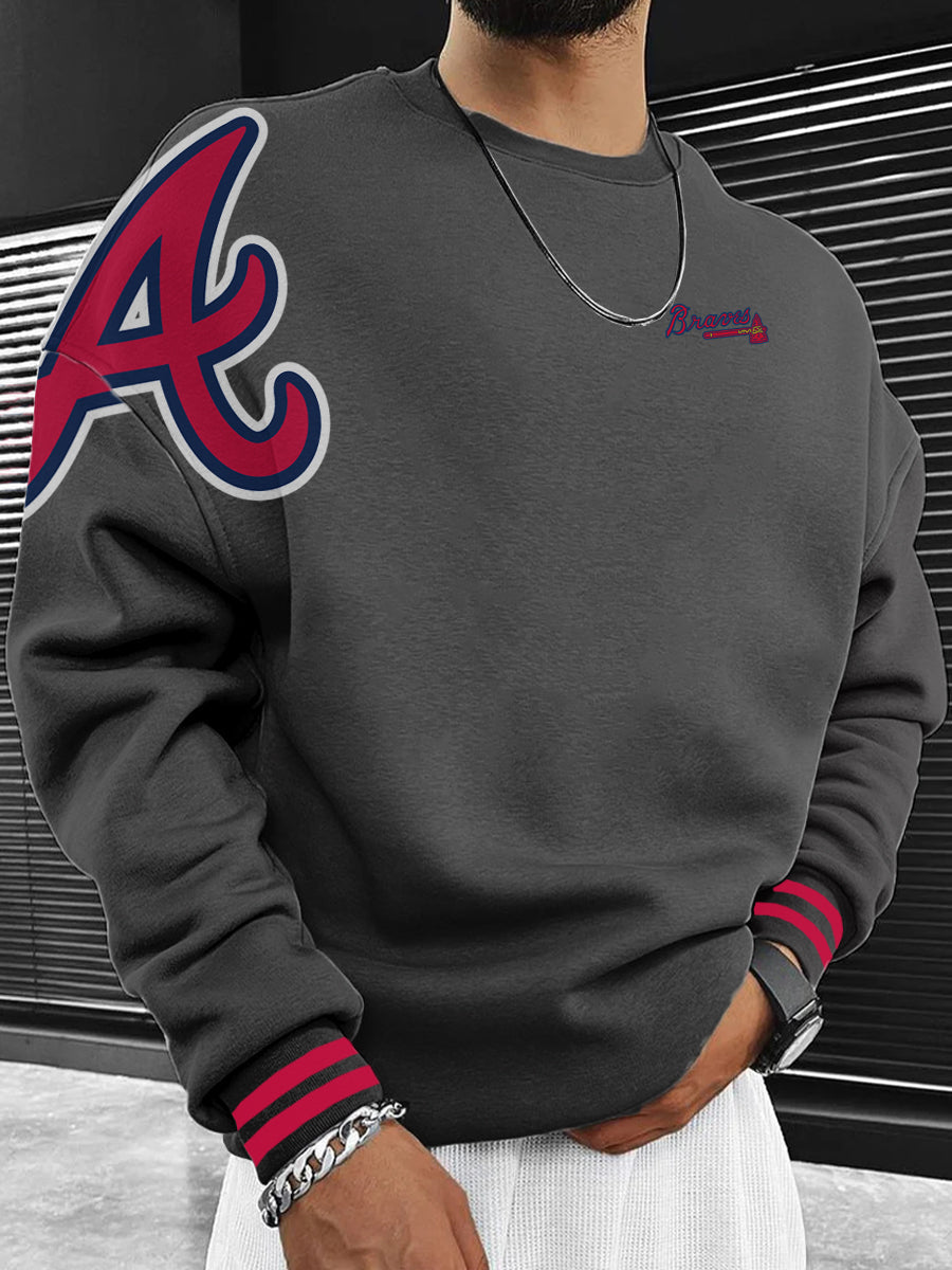 Atlanta Braves Fashion Men's Crewneck Sweatshirt