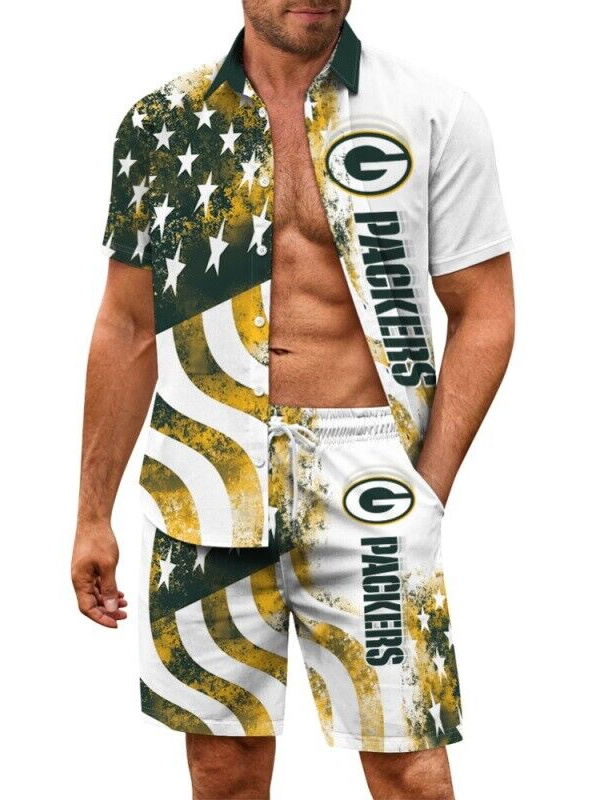 Green Bay Packers Limited Edition Hawaiian Shirt And Shorts Two-Piece Suits