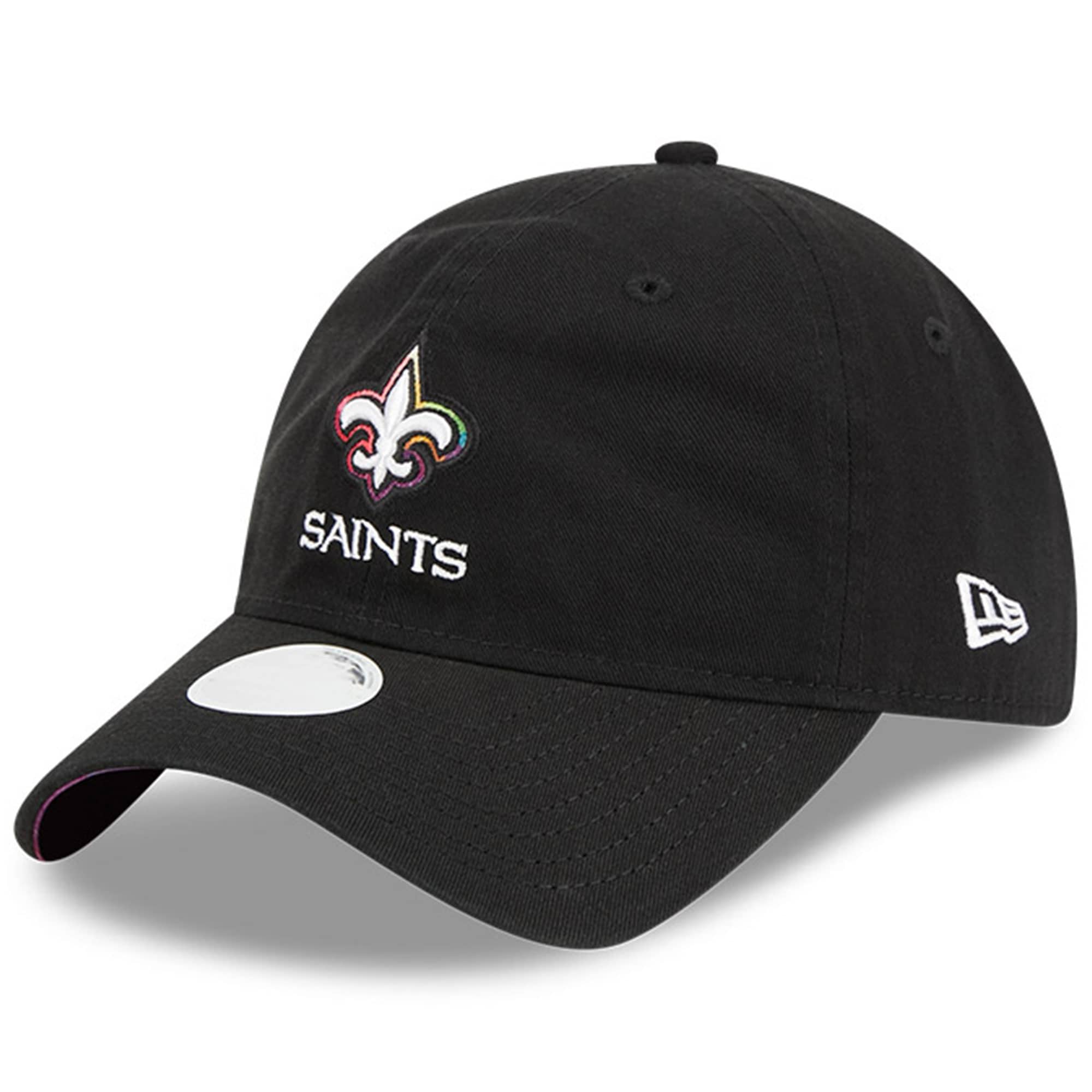 New Orleans Saints Women's   Black 2023  Crucial Catch 9TWENTY Adjustable Hat