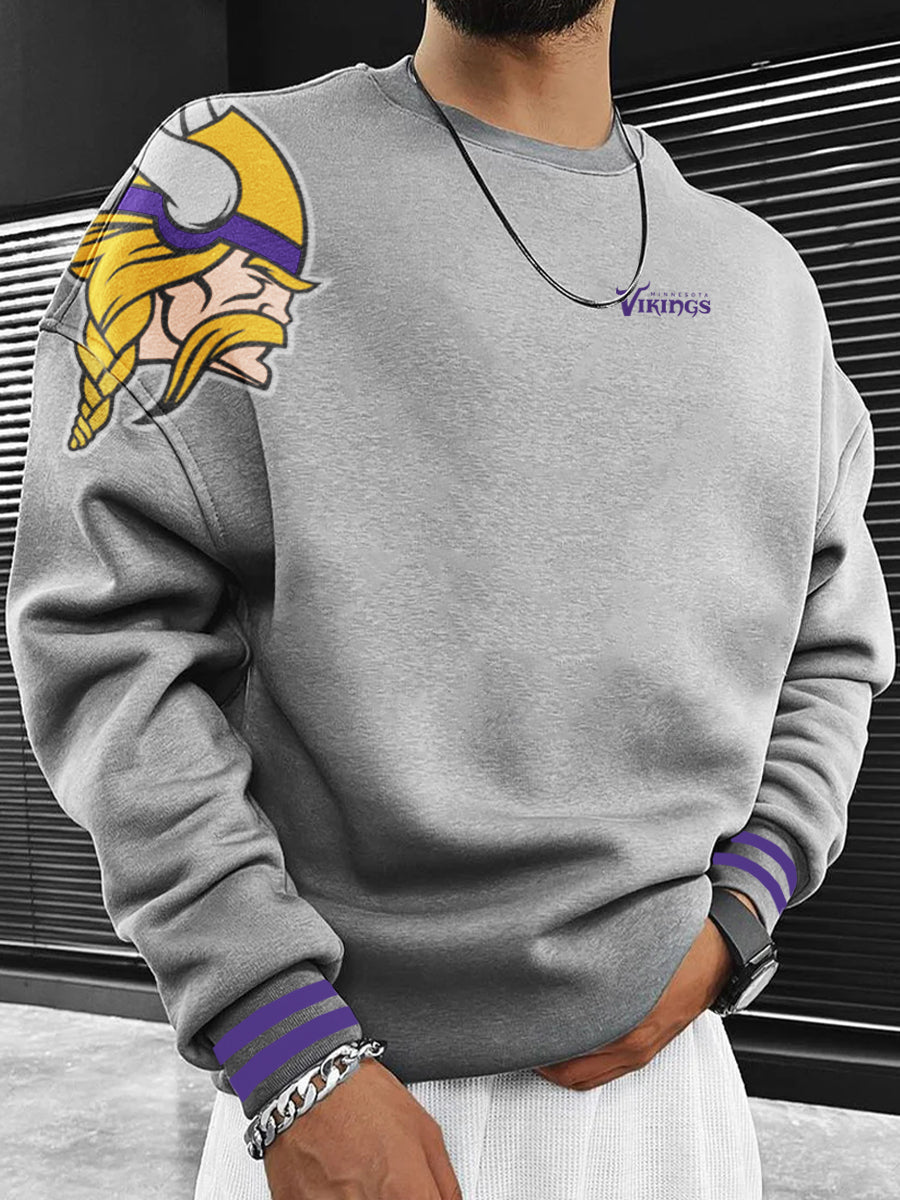 Minnesota Vikings Printed Unisex Casual Sweatshirt