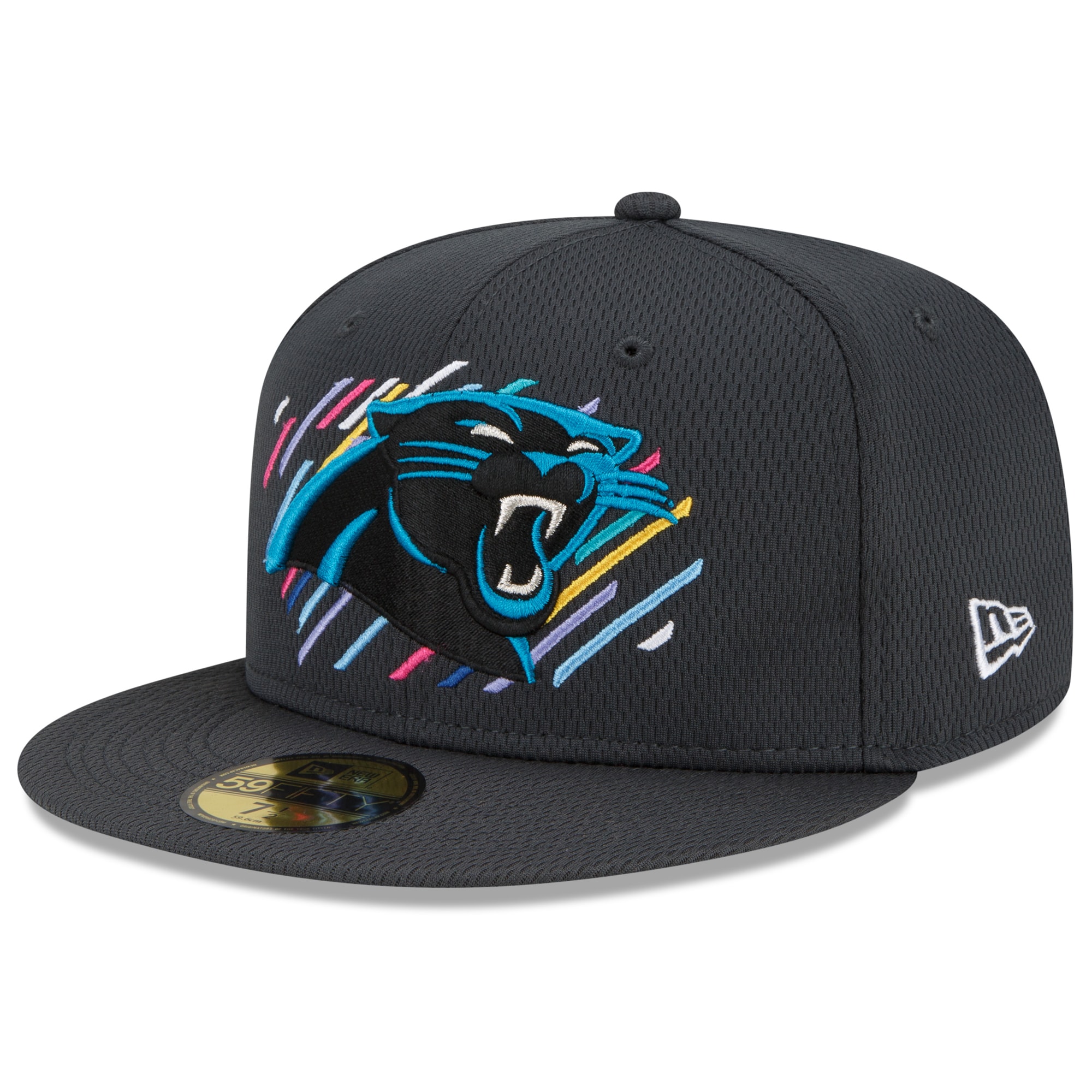Carolina Panthers Men's Charcoal 2021 Crucial Catch 59FIFTY Fitted Hat