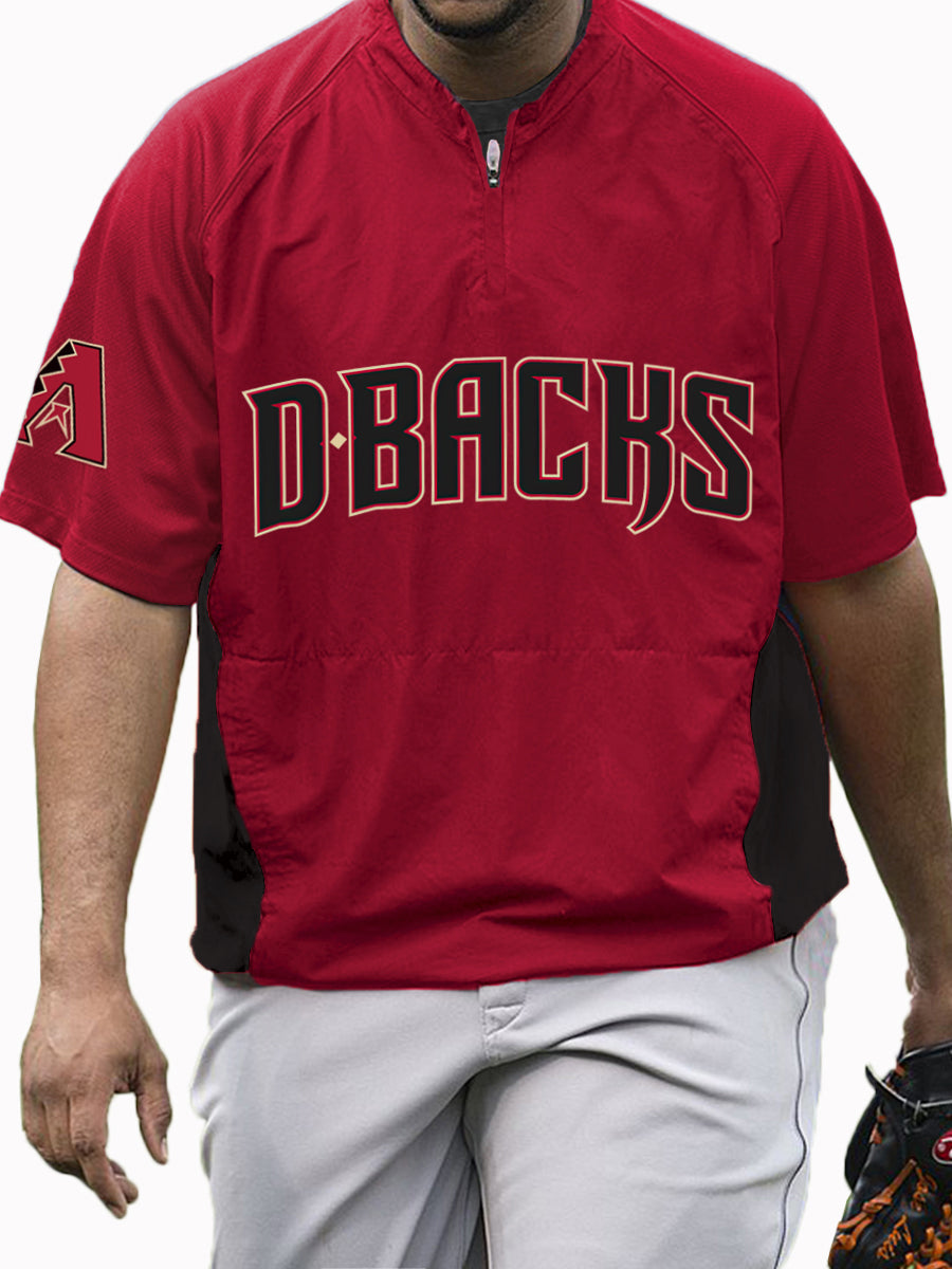 Arizona Diamondbacks MLB Men's Raglan Short Sleeve Sports Top