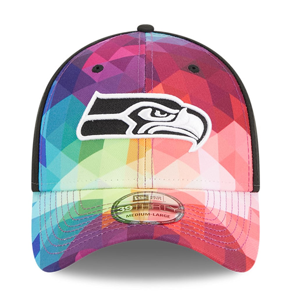 Seattle Seahawks Men's Pink 2023 Crucial Catch 39THIRTY Flex Hat
