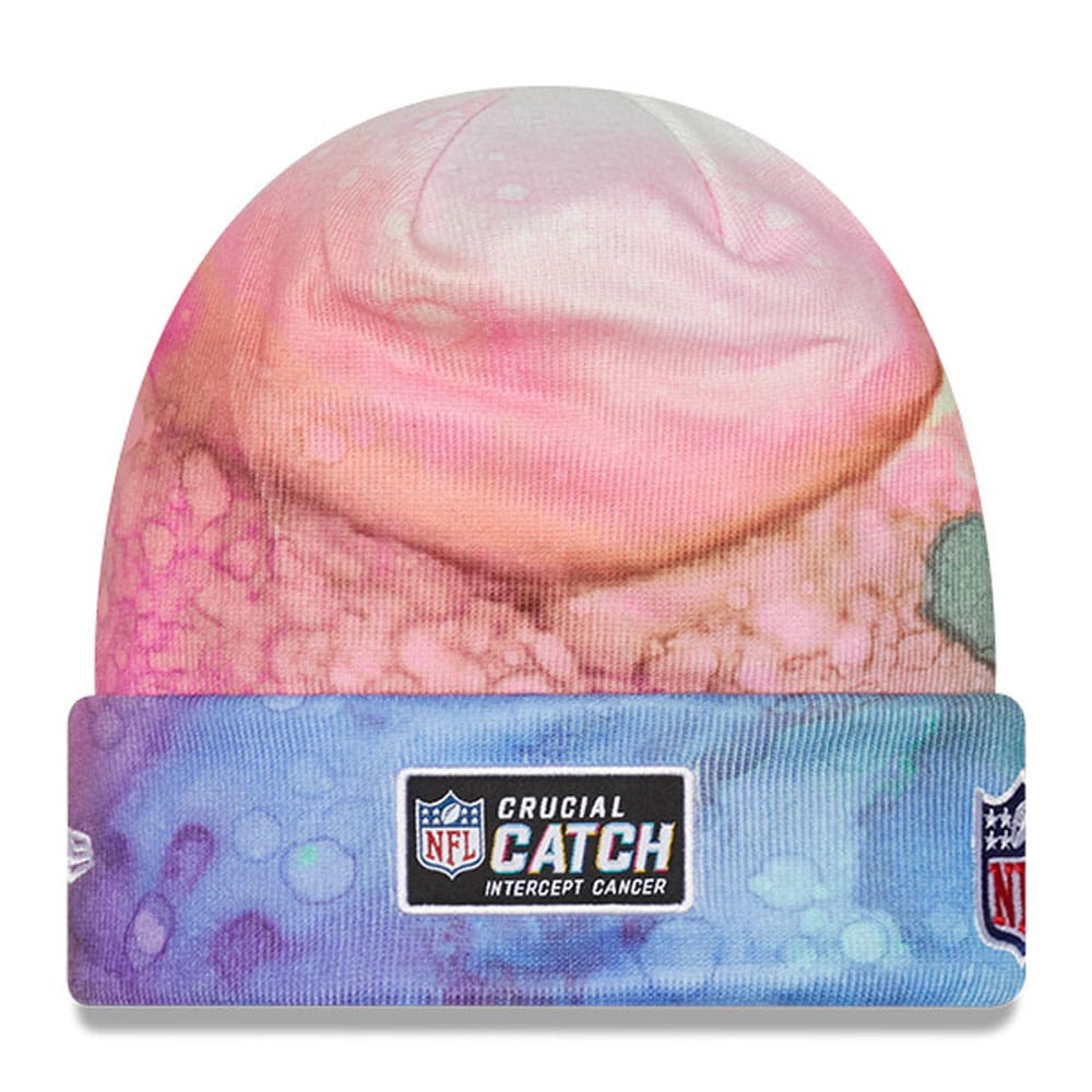 Seattle Seahawks Men's Pink 2022 Crucial Catch Knit Hat