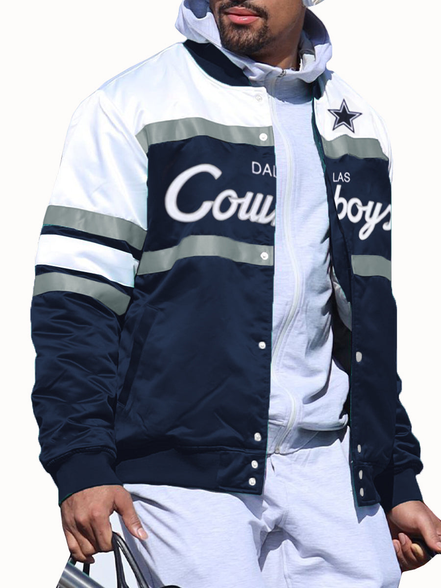 Dallas Cowboys Special Script Heavyweight Satin Jacket