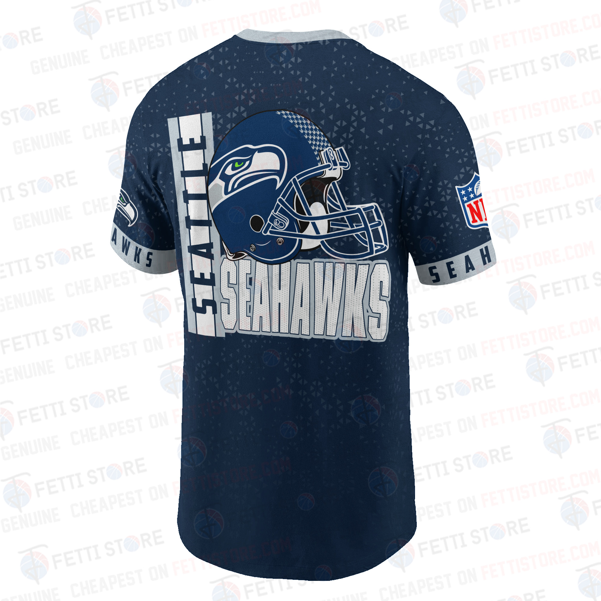 Seattle Seahawks American Football Leauge Pattern 3D T-Shirt SH1