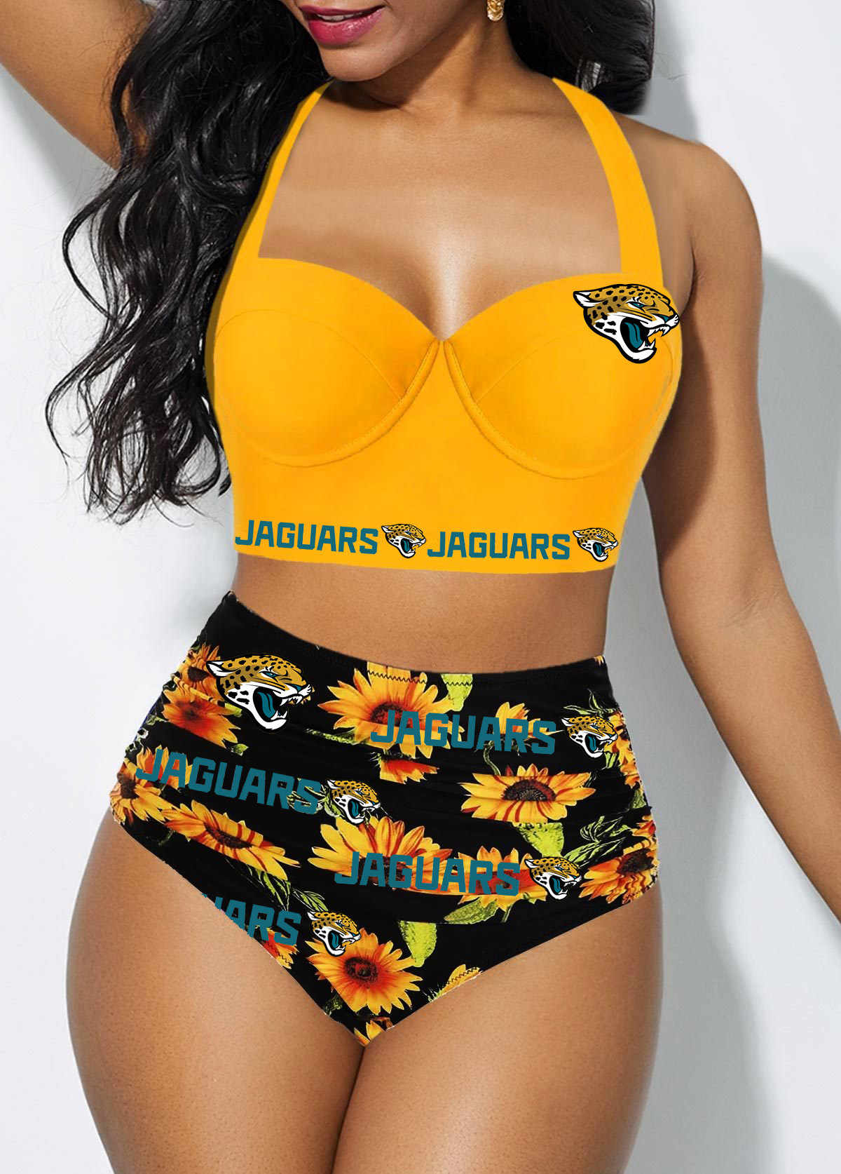 Jacksonville Jaguars Sexy Print Bikini Swimsuit