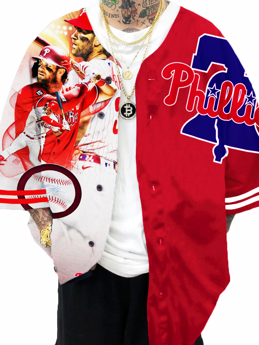 Philadelphia Phillies MLB Men's Fashion Short Sleeve Jersey