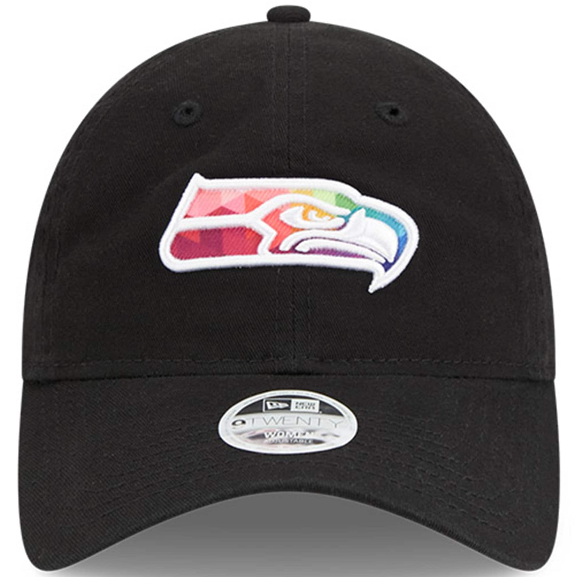 Seattle Seahawks Women's Black 2023 Crucial Catch 9TWENTY Adjustable Hat
