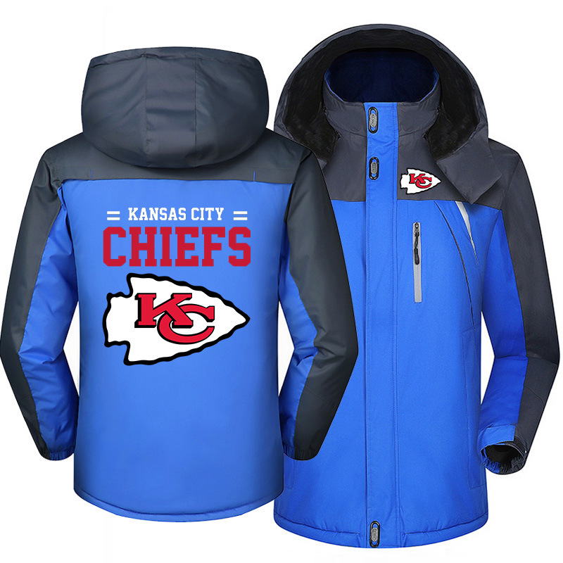 Kansas City Chiefs Warm Hoodie Fleece Coat Winter Jacket Coat Ski Suit