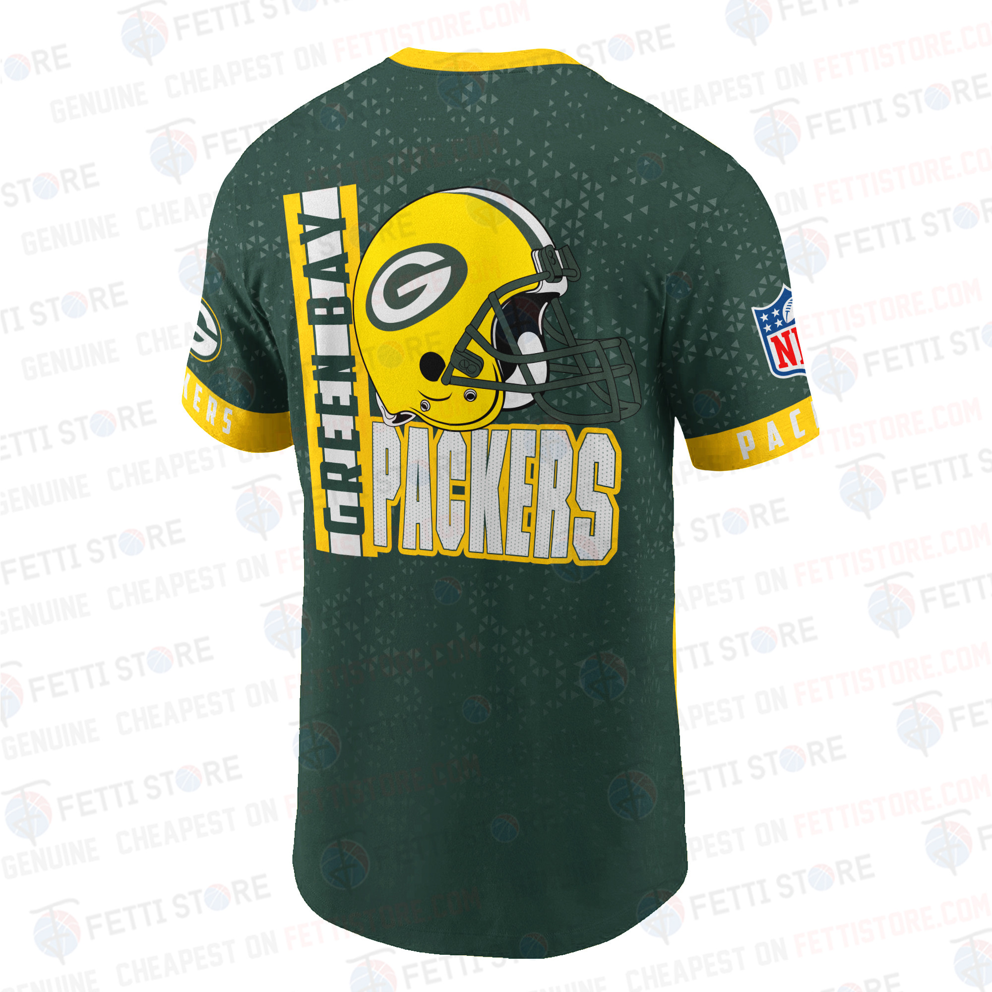 Green Bay Packers American Football Leauge Pattern 3D T-Shirt SH1