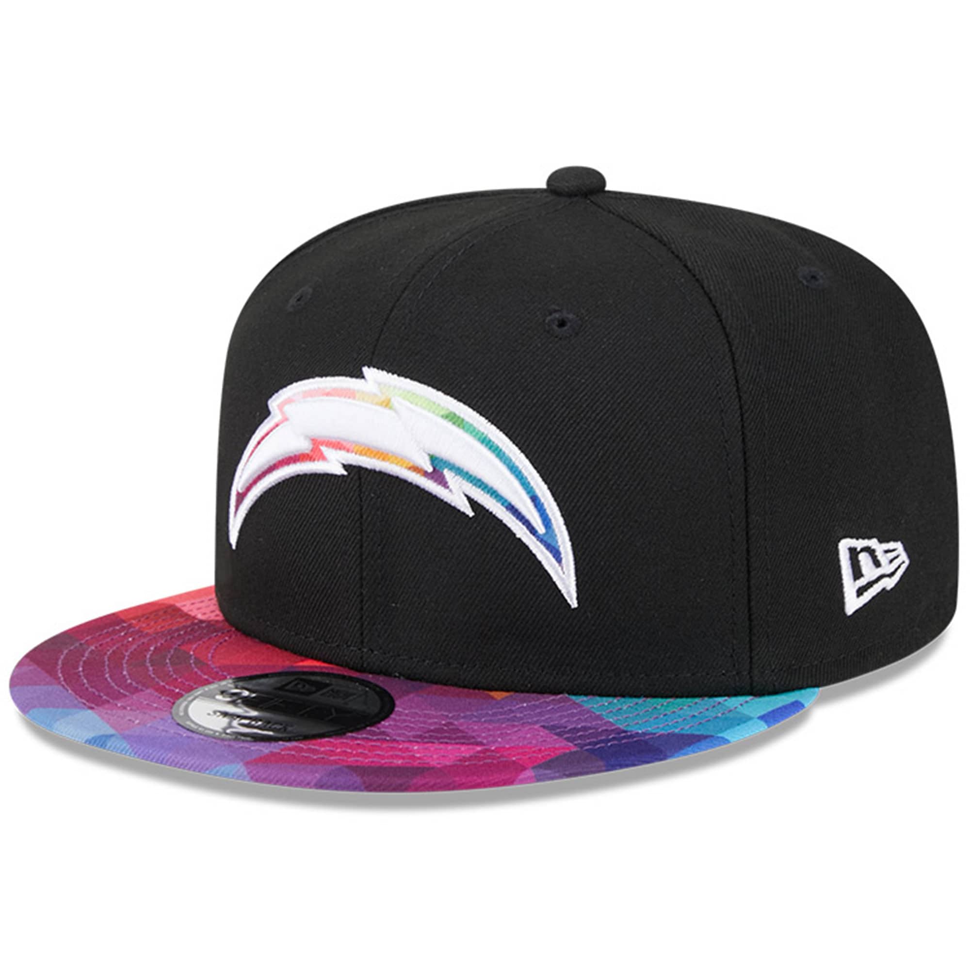 Los Angeles Chargers Men's   Black 2023  Crucial Catch 9FIFTY Snapback Hat