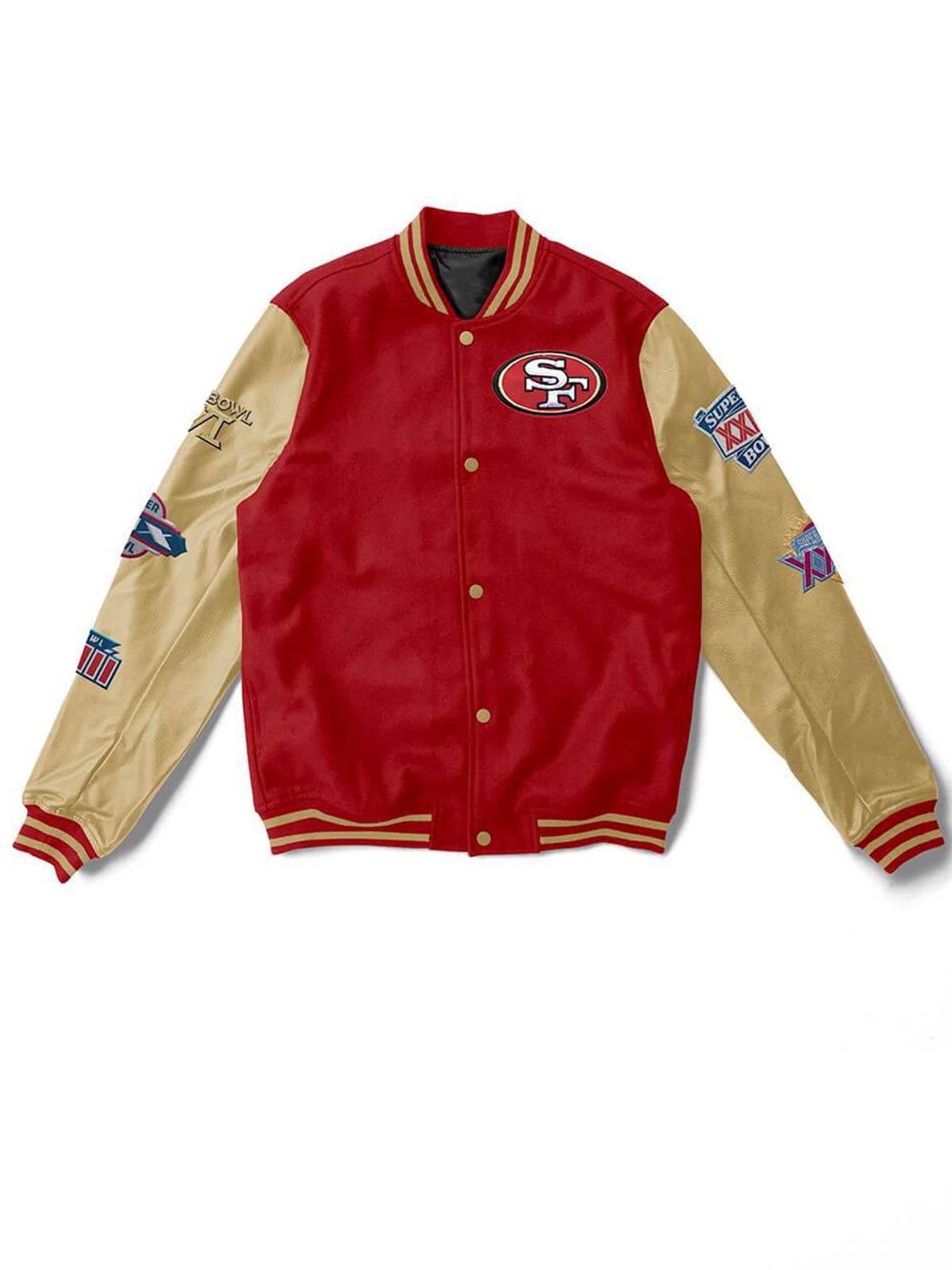 San Francisco 49ers Fashion Varsity Bomber Jacket