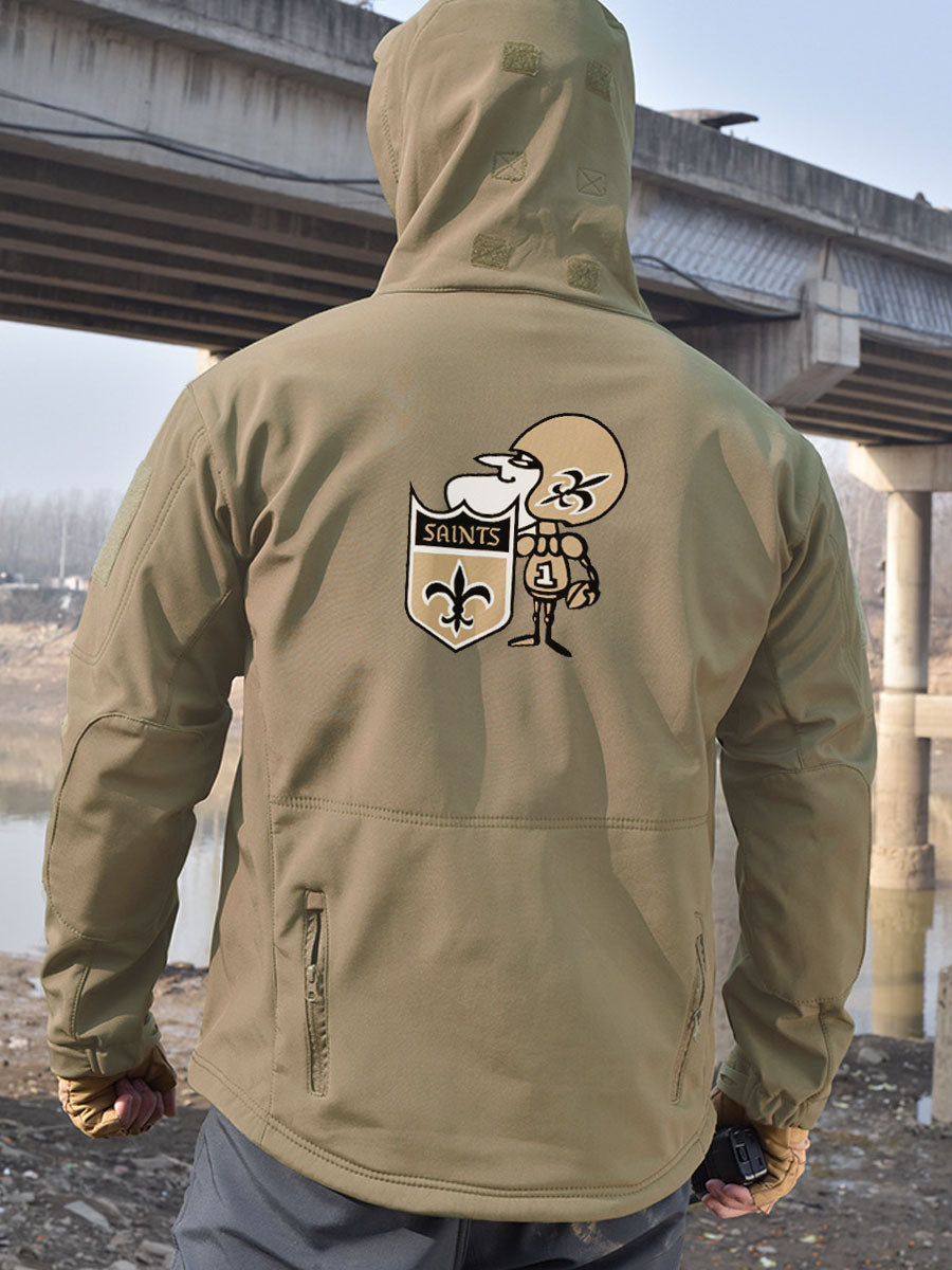 New Orleans Saints Waterproof Warm Climbing Jacket