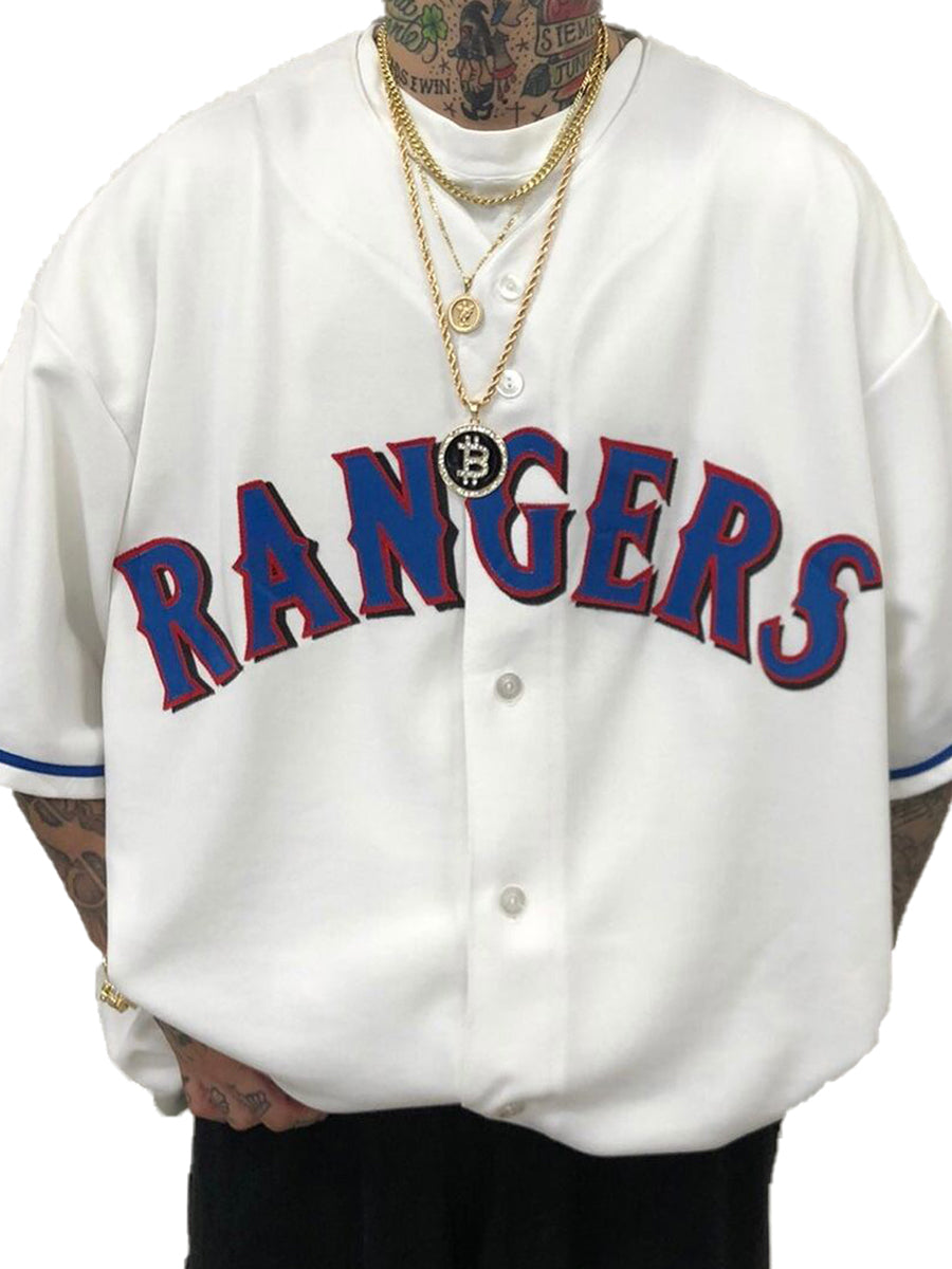 Texas Rangers Fashion Men's Fashion Short Sleeve Jersey