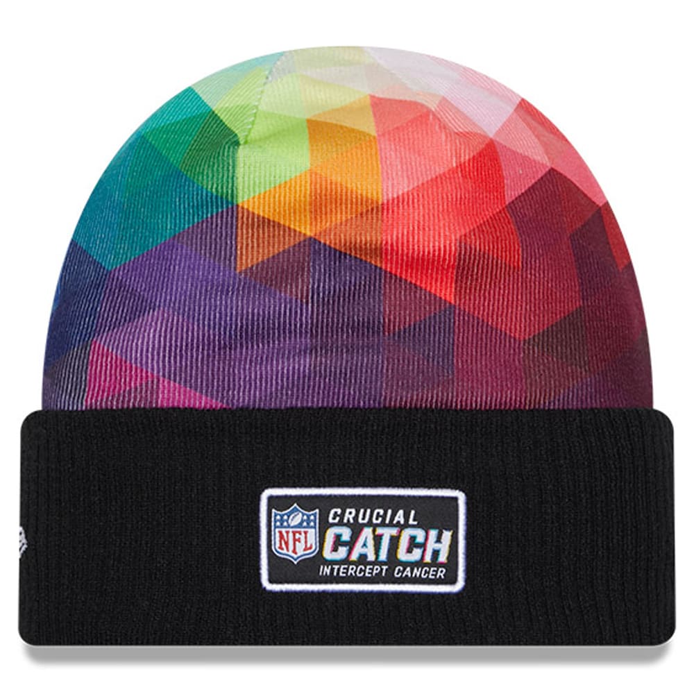 Buffalo Bills Youth Black 2023 Crucial Catch Cuffed Knit Hat