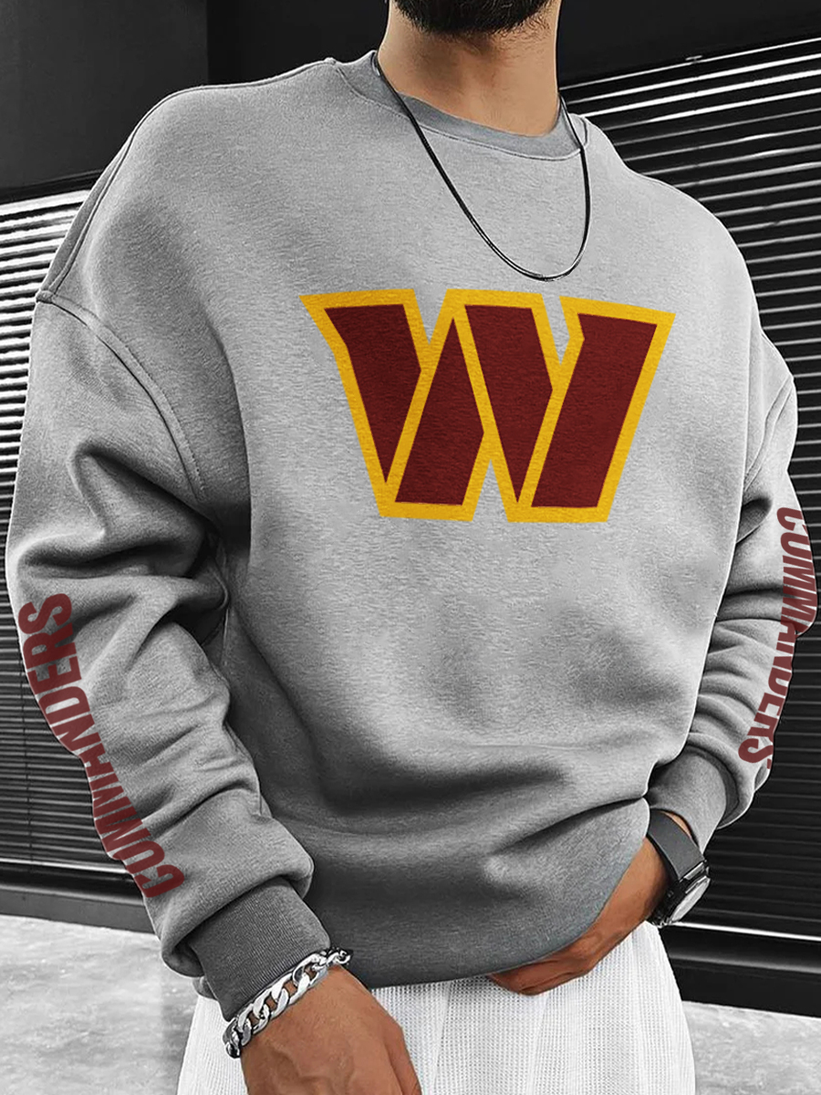 Washington Commanders Printed Unisex Casual Sweatshirt
