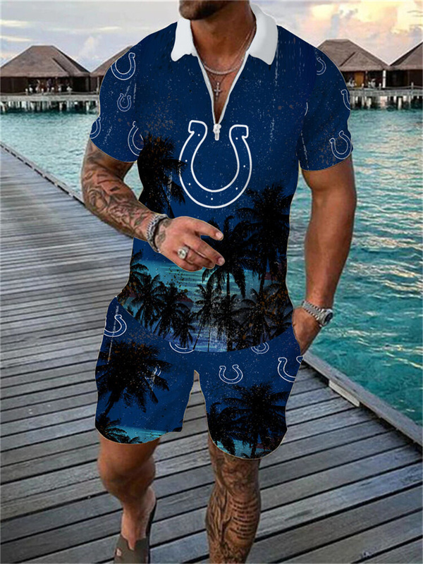 Indianapolis Colts Limited Edition Polo Shirt And Shorts Two-Piece Suits