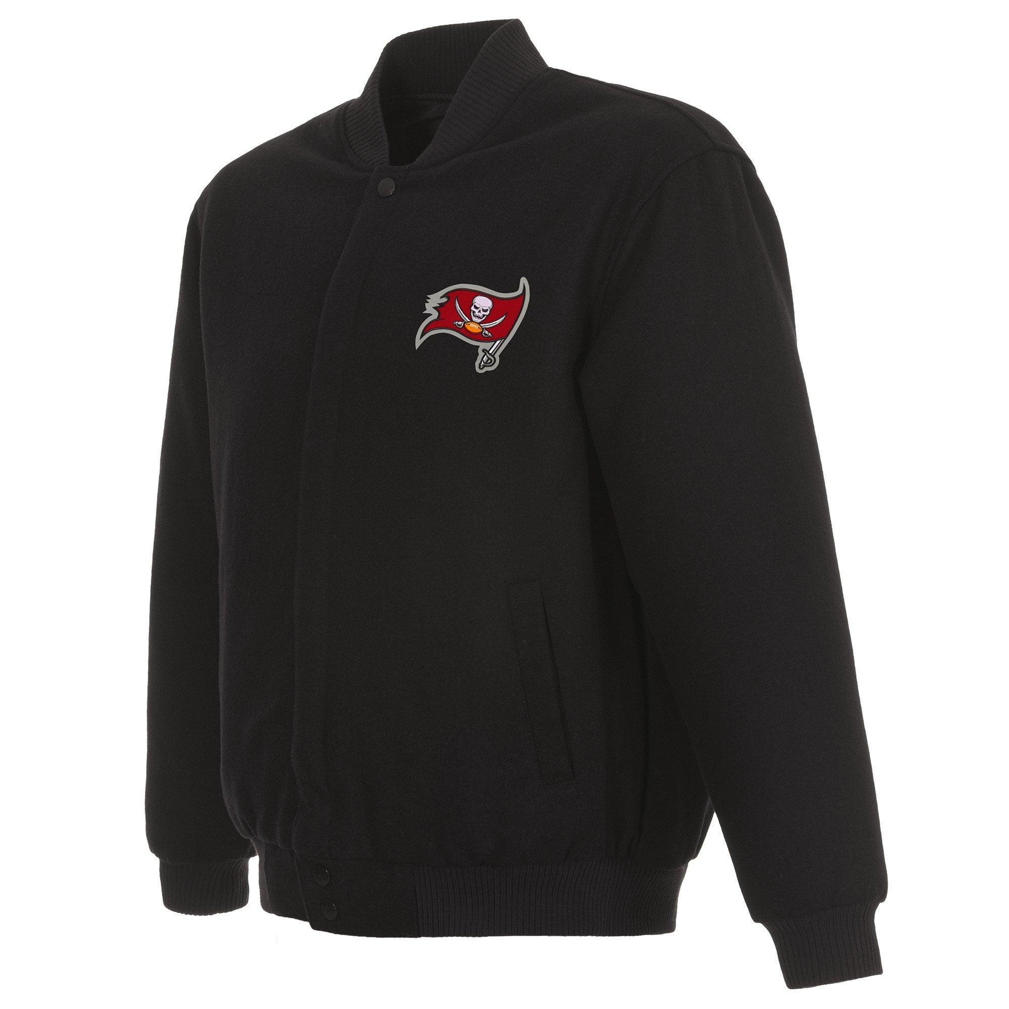 TAMPA BAY BUCCANEERS REVERSIBLE WOOL JACKET - BLACK