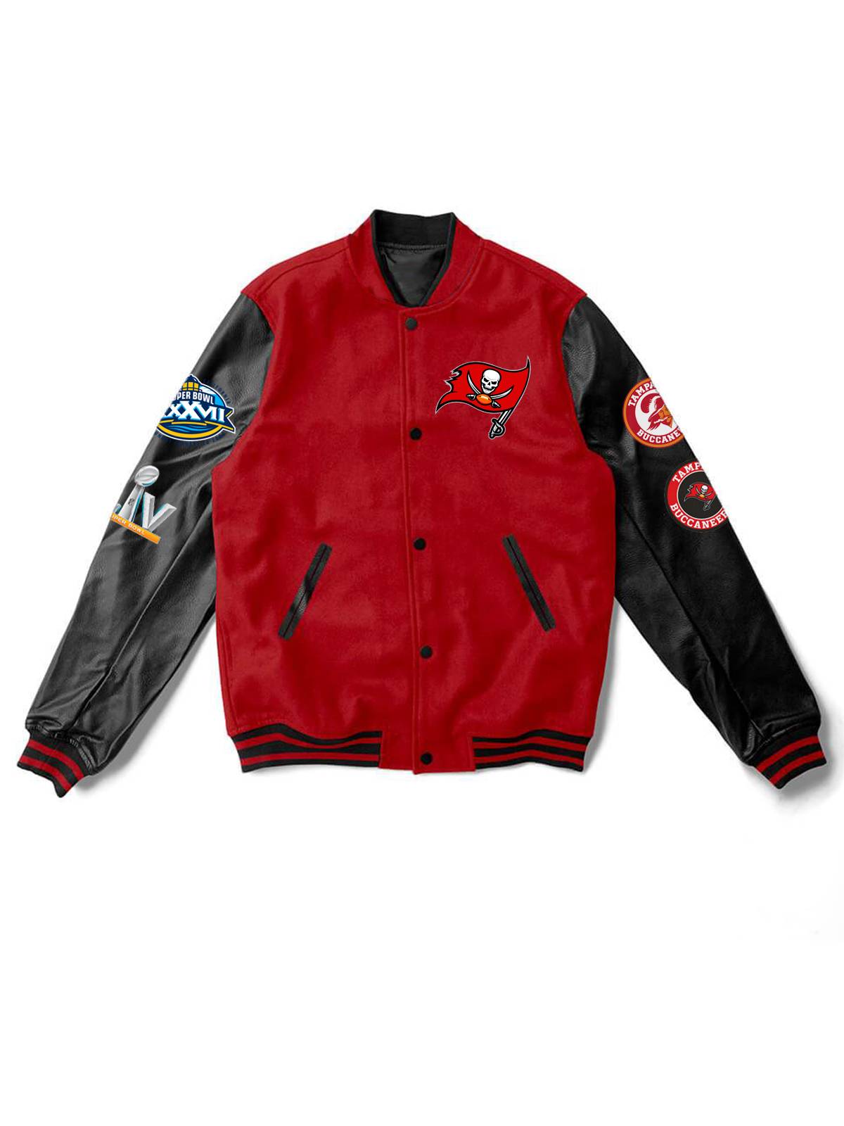 Tampa Bay Buccaneers Fashion Printed Varsity Jacket