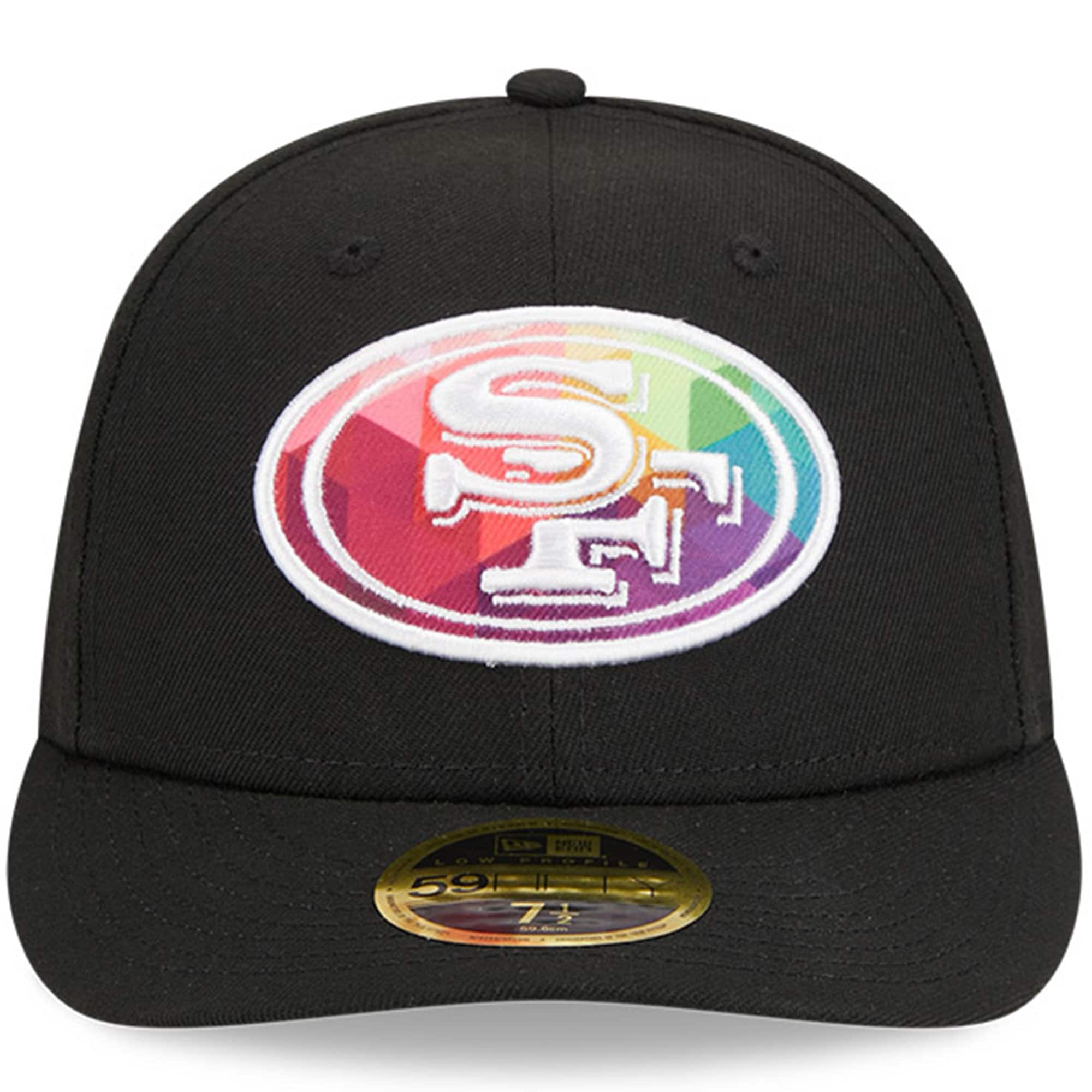 San Francisco 49ers Men's Black 2023 Crucial Catch Low Profile 59FIFTY Fitted Hat