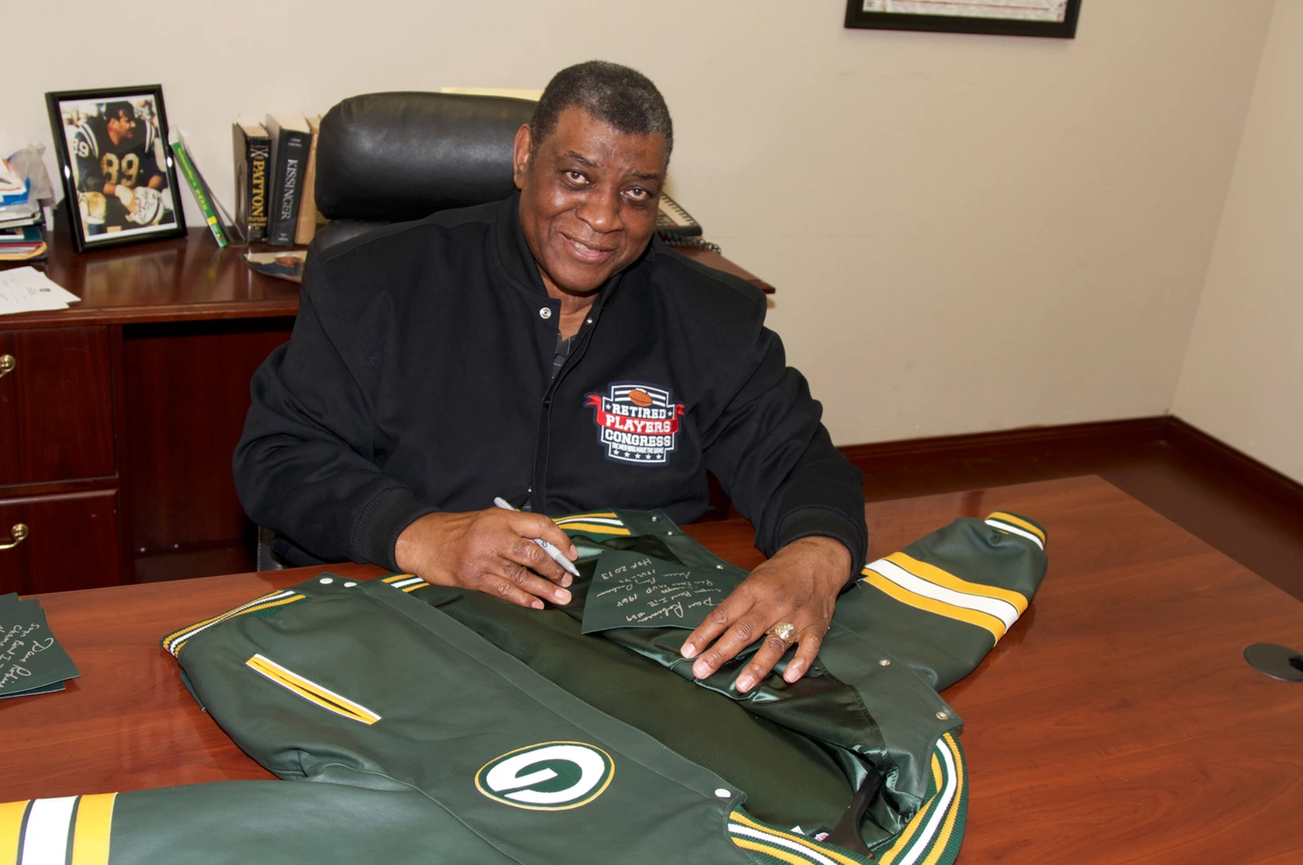 Dave Robinson- Green bay Packer, Wool Varsity