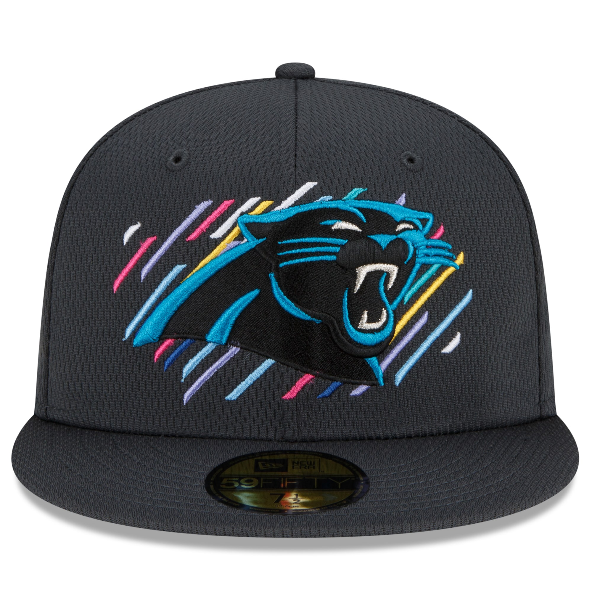 Carolina Panthers Men's Charcoal 2021 Crucial Catch 59FIFTY Fitted Hat
