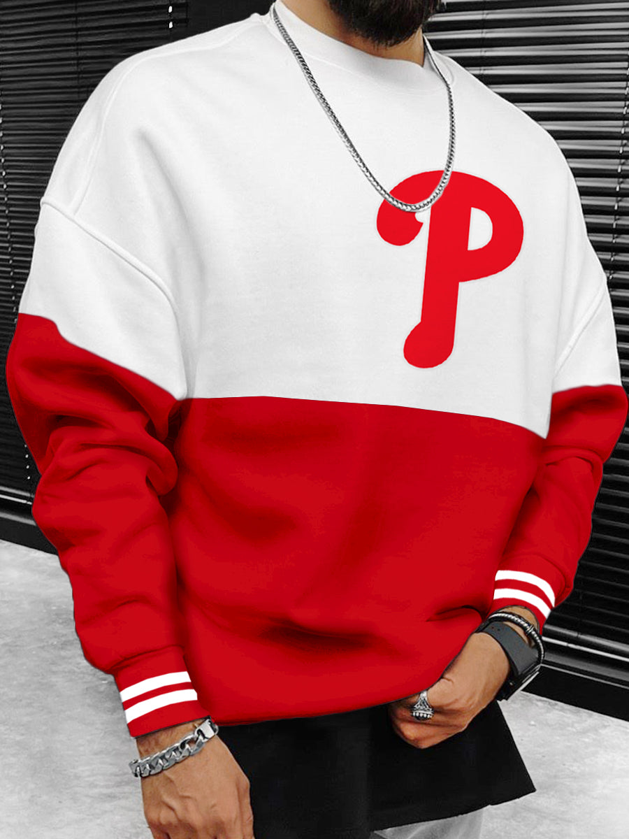Philadelphia Phillies MLB Men's Oversize Crewneck Sweatshirt