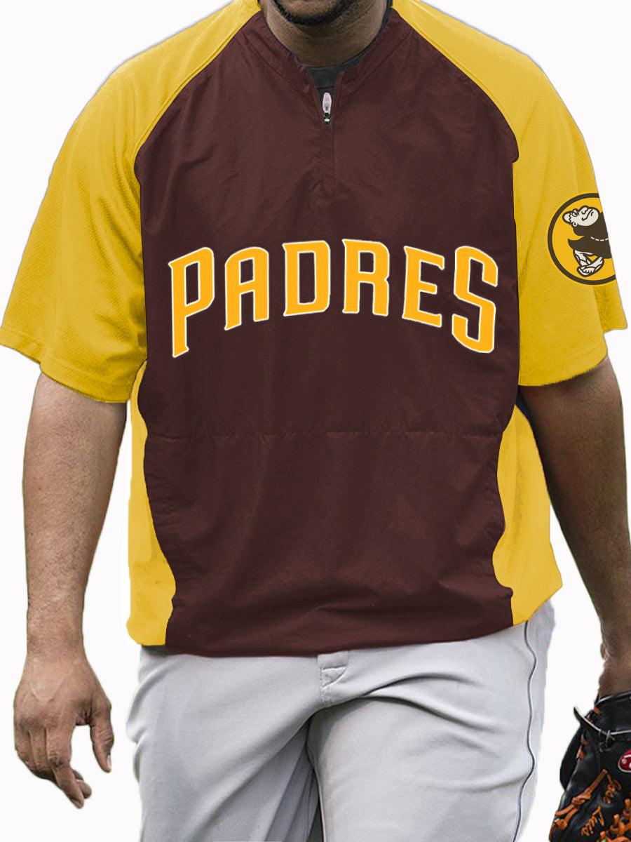 San Diego Padres MLB Men's Raglan Short Sleeve Sports Top