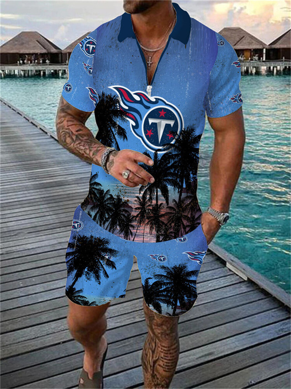 Tennessee Titans Limited Edition Polo Shirt And Shorts Two-Piece Suits