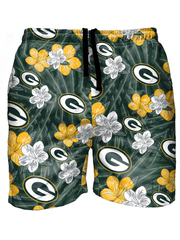 Green Bay Packers Casual Hawaiian Shorts