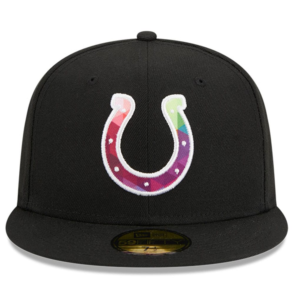 Indianapolis Colts Men's Black 2023 Crucial Catch 59FIFTY Fitted Hat