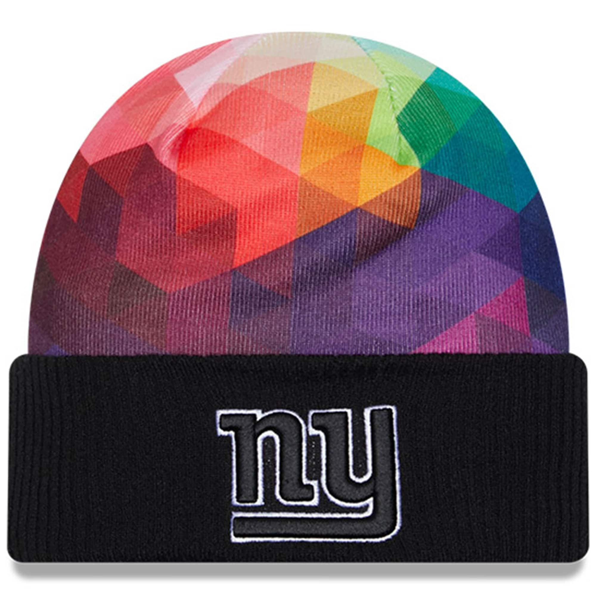 New York Giants Youth Black 2023 Crucial Catch Cuffed Knit Hat