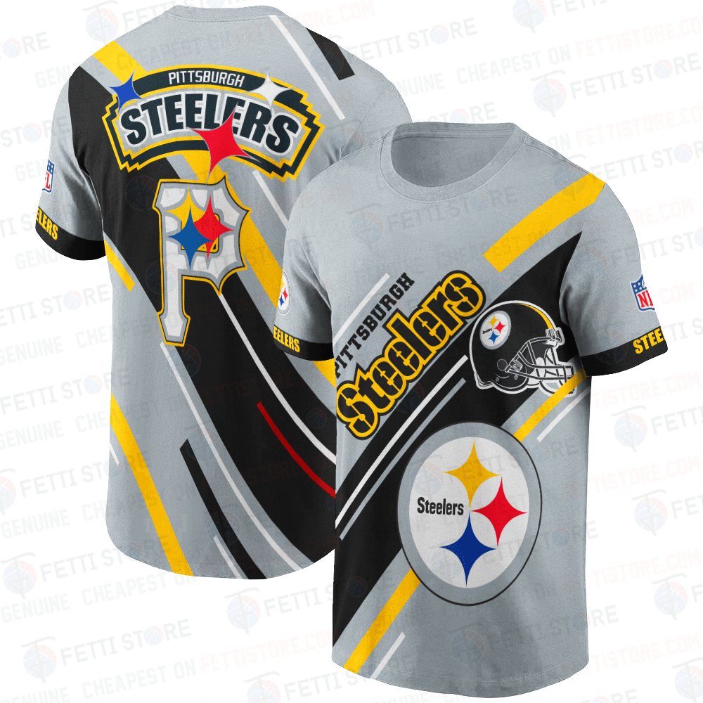 Pittsburgh Steelers American Football Leauge Pattern 3D T-Shirt SH1 V2
