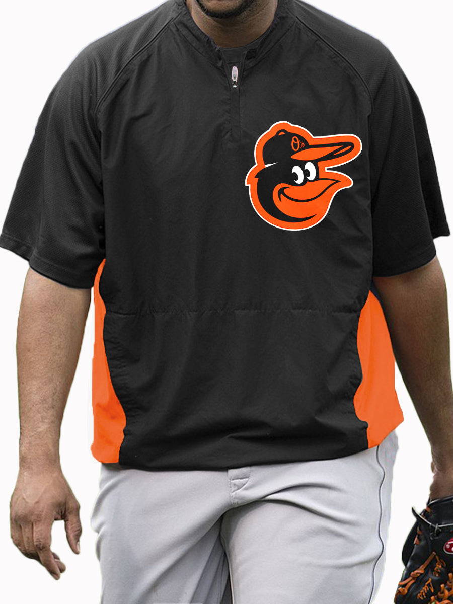 Baltimore Orioles MLB Men's Raglan Short Sleeve Sports Top