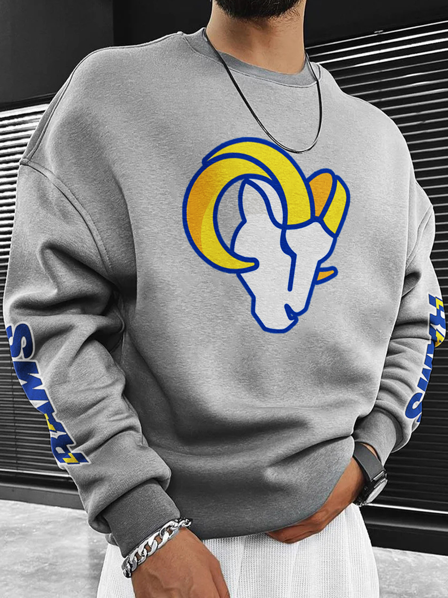 Los Angeles Rams Printed Unisex Casual Sweatshirt