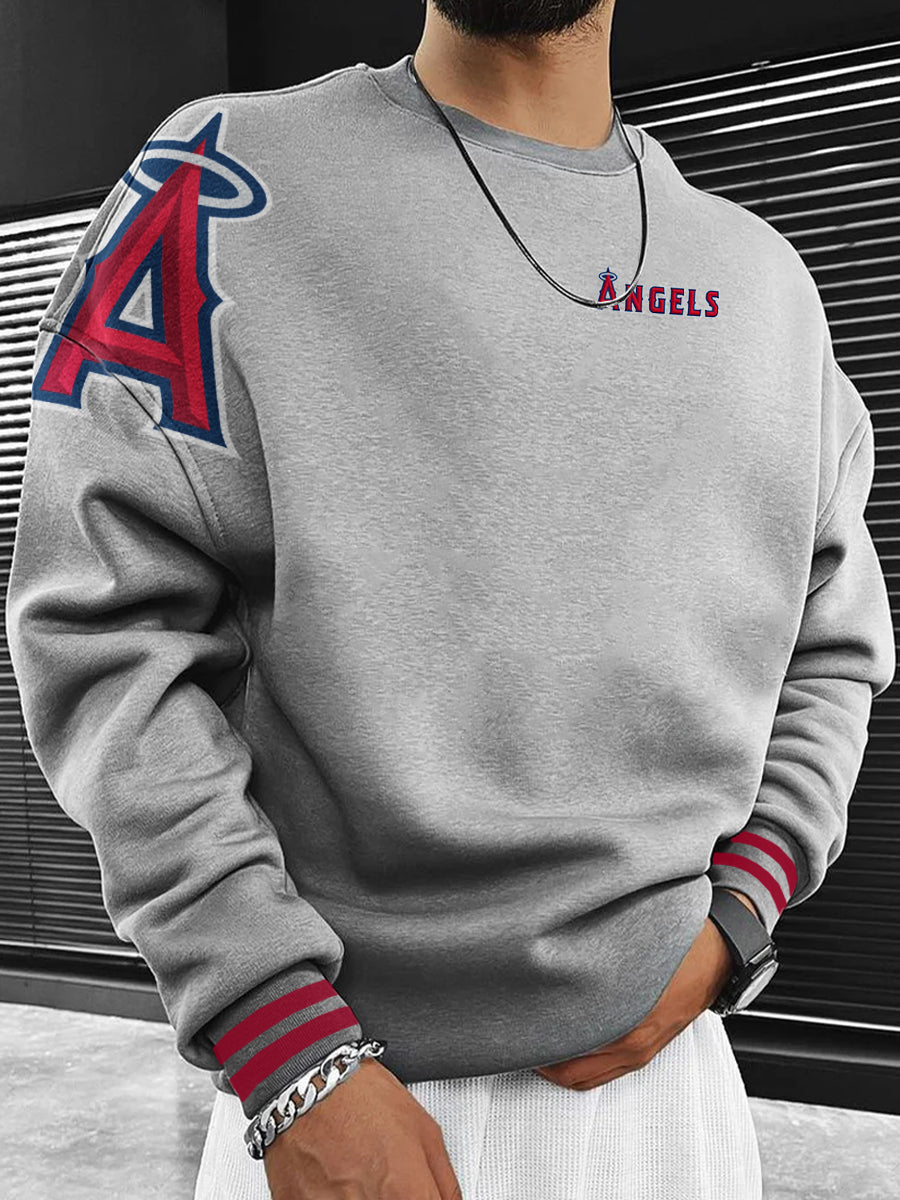 Los Angeles Angels Fashion Men's Crewneck Sweatshirt