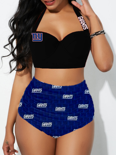 New York Giants Sexy Print Bikini Swimsuit