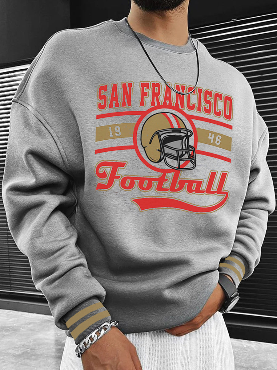 San Francisco 49ers Vintage Style Unisex Casual Sweatshirt