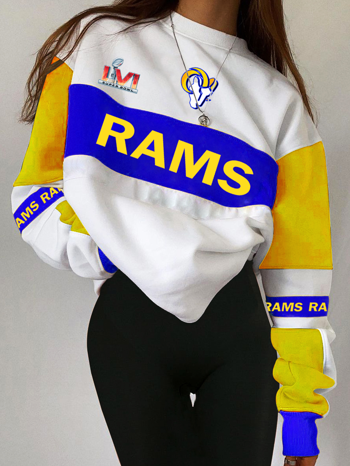 Los Angeles Rams Super Bowl LVI Fashion Printed Sweatshirt