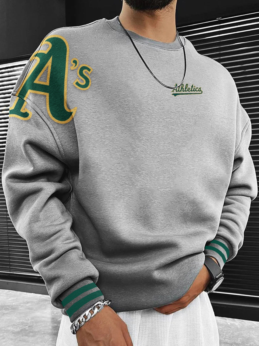 Oakland Athletics Fashion Men's Crewneck Sweatshirt