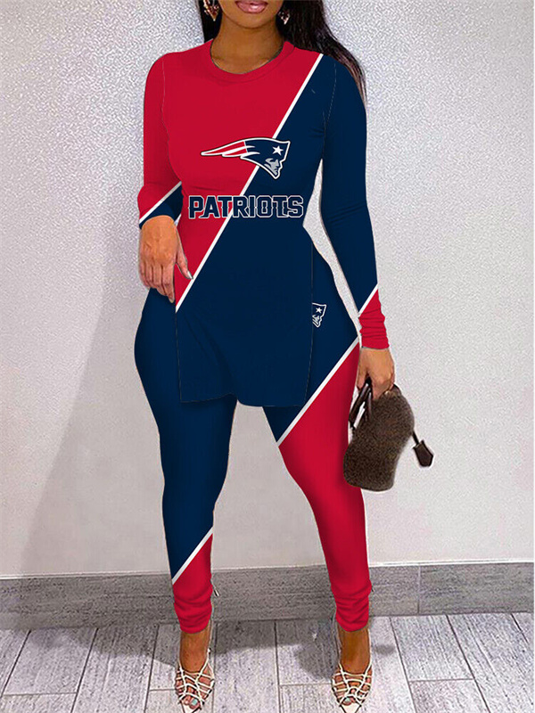 New England Patriots NELimited Edition High Slit Shirts And Leggings Two-Piece Suits