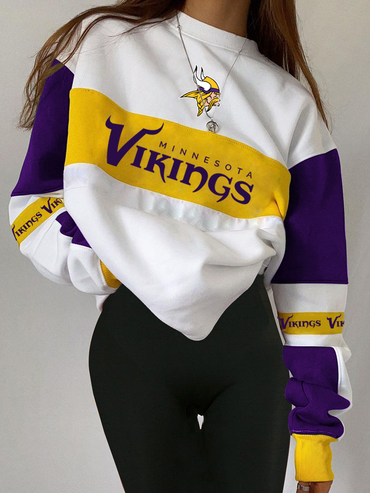 Minnesota Vikings Fashion Printed Sweatshirt