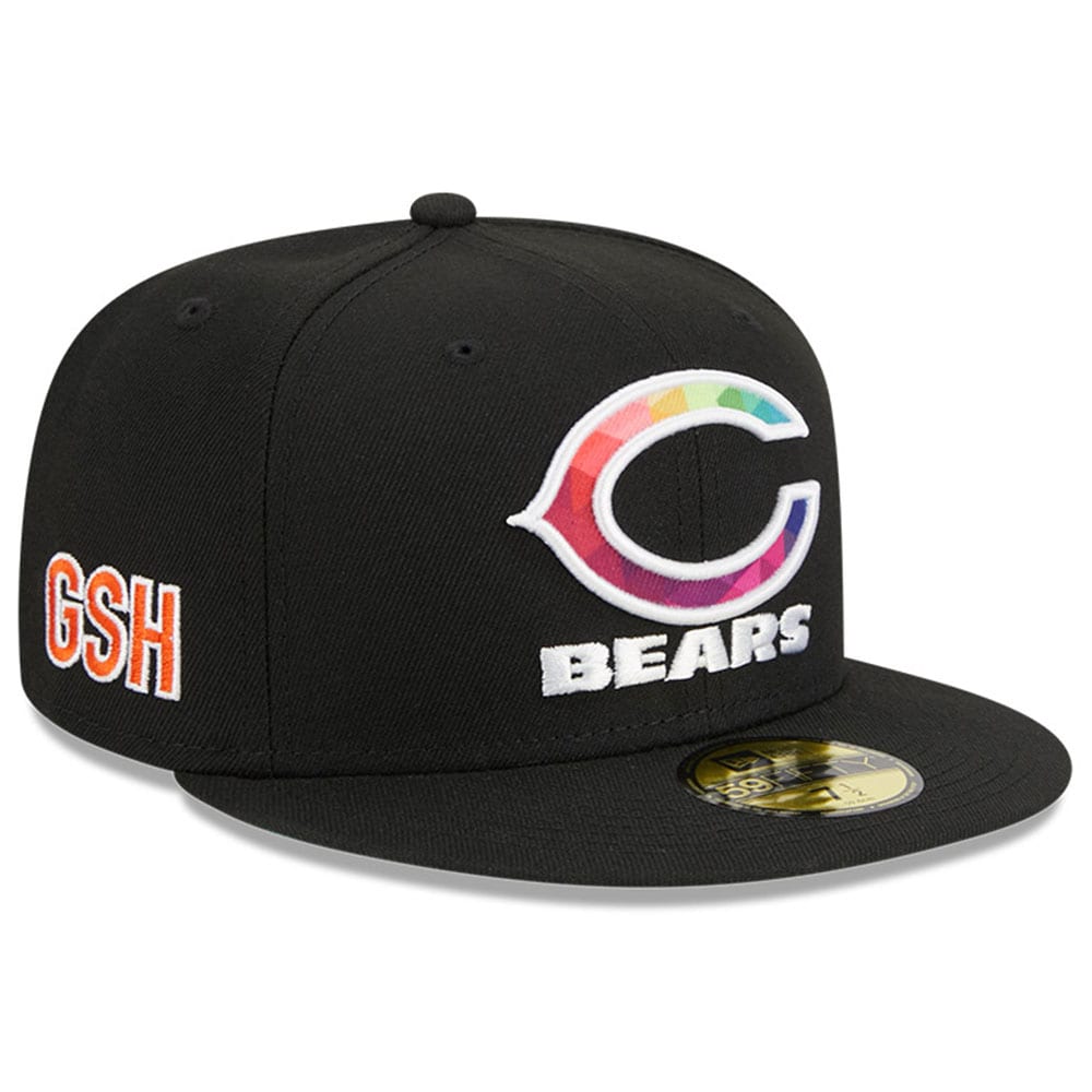Chicago Bears Men's Black 2023 Crucial Catch 59FIFTY Fitted Hat