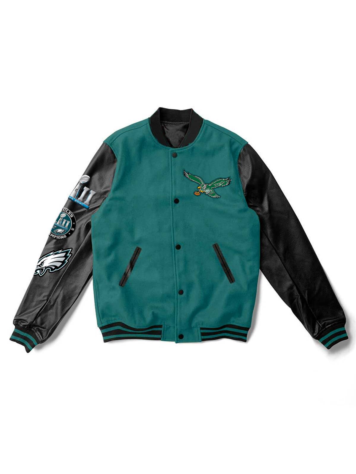 Philadelphia Eagles Fashion Printed Varsity Jacket