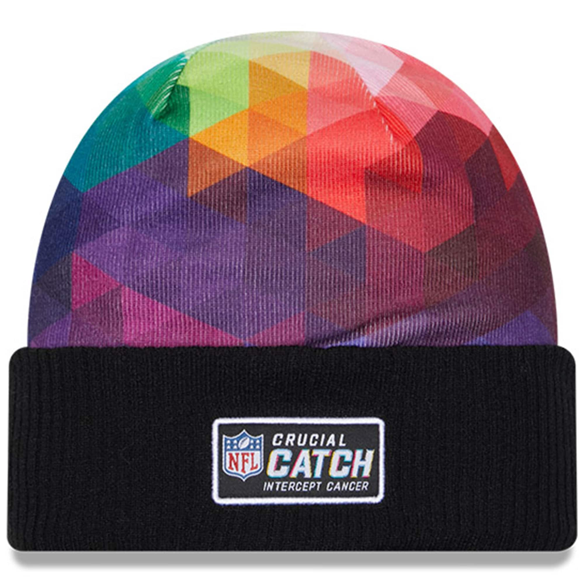 New York Giants Youth Black 2023 Crucial Catch Cuffed Knit Hat