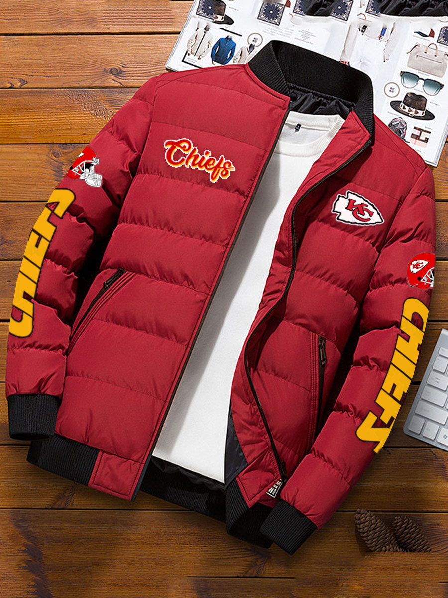 Kansas City Chiefs Winter Comfortable Warm Padded Jacket