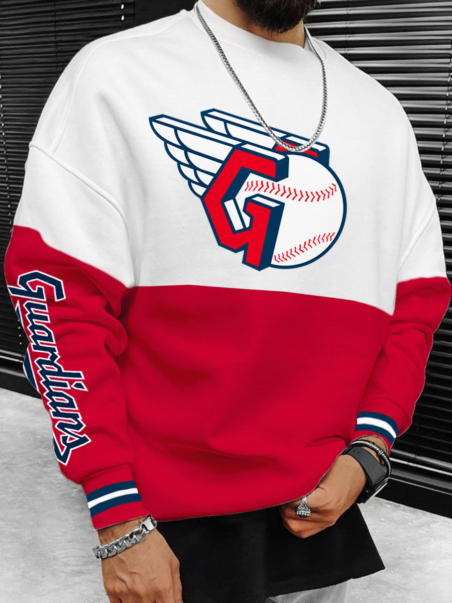 Cleveland Guardians MLB Men's Oversize Crewneck Sweatshirt